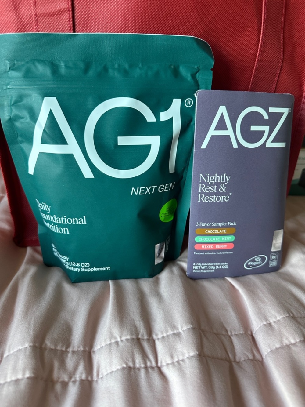 AG1 Daily Foundational Nutrition - Teal Bag